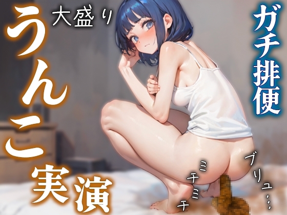 【ブリュブリュ排便・おなら】実演ブチュブチュうんこ音声♪ うんこでぐちゃぐちゃのアナルASMR お腹痛くてトイレに飛び込むガチ排便は抜ける♪ の表紙