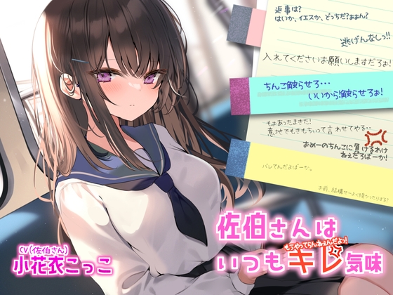 アホの子で可愛い佐伯さんはいつもキレ気味!?【CV:小花衣こっこさん/純愛・ツンデレ・暴言ASMR R-18音声作品】 の表紙