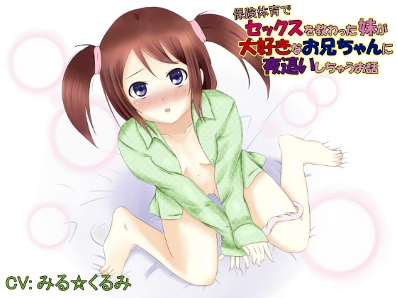 保健体育でセックスを教わった妹が大好きなお兄ちゃんに夜○いしちゃうお話 の表紙
