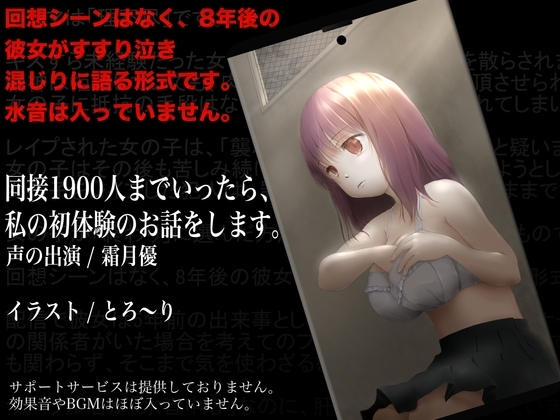 【回想なし】同接1900人までいったら、私の初体験のお話をします。【CV: #霜月優 】 の表紙