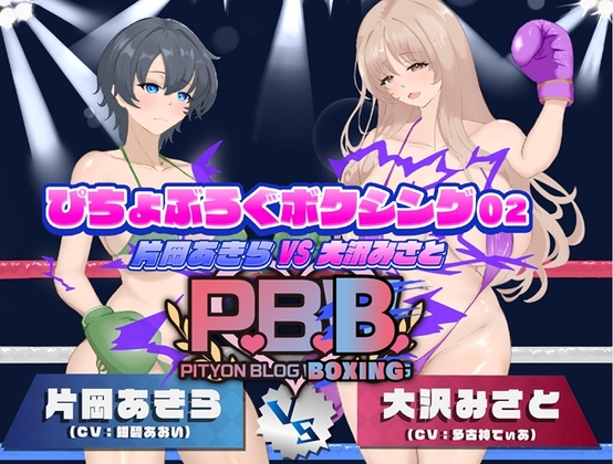 P.B.B. ぴちょぶろぐボクシング Vol.02 片岡あきら VS 大沢みさと の表紙