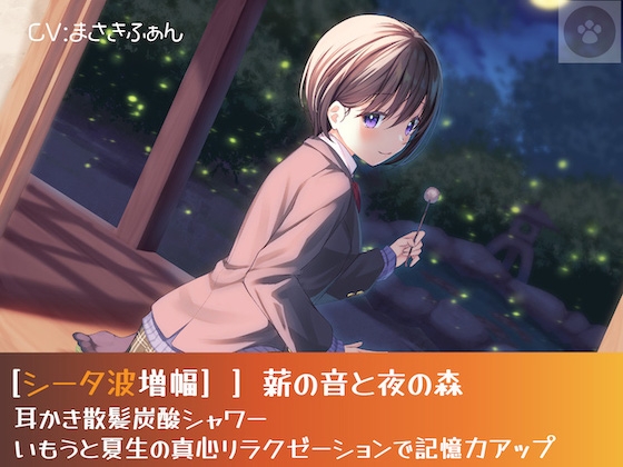 [シータ波増幅]薪の音と夜の森-耳かき散髪炭酸シャワー-いもうと光瑠の真心リラクゼーションで記憶力アップ の表紙