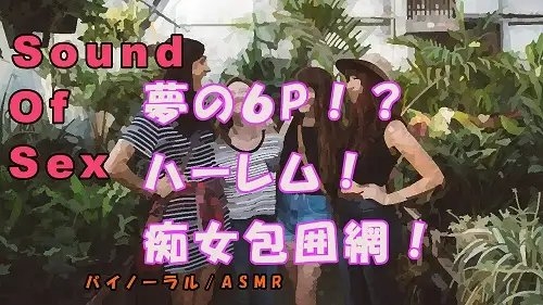 ノンフィクションSEXボイス!実録!夢の6P!?5人の痴女によるハーレム辱め&言葉責め! ASMR/バイノーラル/オナサポ/言葉責め/乱交/M男向け/催○音声/ の表紙