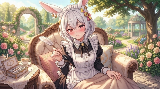 【中文音声·女仆公馆】女仆萨琪儿的午后秘密:兔娘女仆的夏日发情急救与膝枕掏耳 の表紙