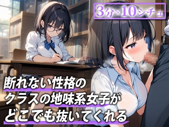 【即抜き用|3分フェラ抜き音声】断れない性格の同級生に頼んだらいろんなところでフェラで抜いてくれた【保健室・図書室・更衣室・放課後の教室・公園・お風呂…】 の表紙