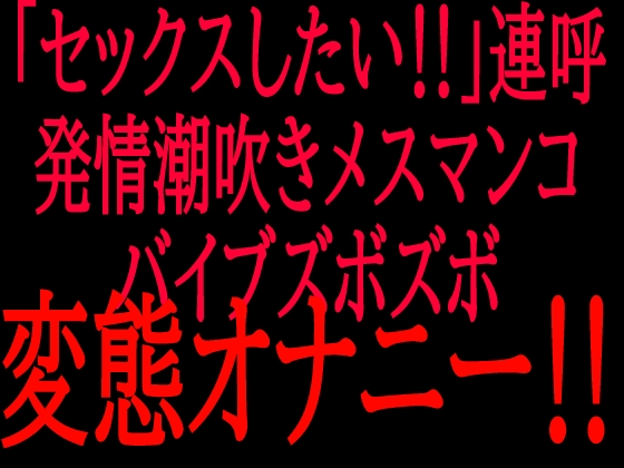 「セックスしたい‼︎」連呼‼︎発情潮吹きメスマンコバイブズボズボ変態オナニー‼︎ の表紙