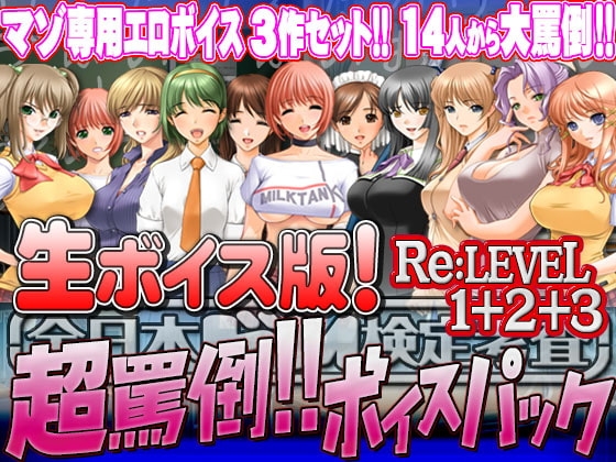【生ボイス版!】全日本ドM検定考査 Re: LEVEL 1+2+3セット 超罵倒!!ボイスパック の表紙