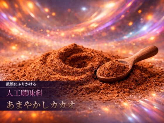 「えらいね」が、芯まで沁みる。鼓膜にふりかける人工聴味料「あまやかしカカオ」 の表紙