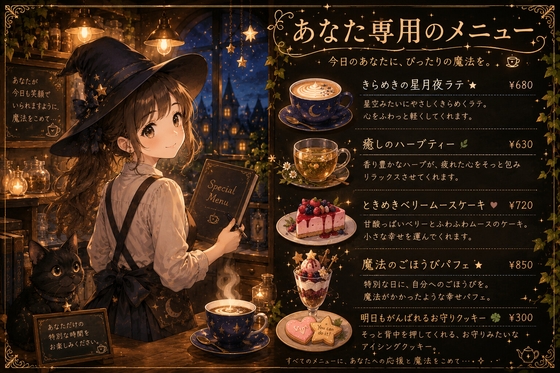 あなた専用のメニュー の表紙
