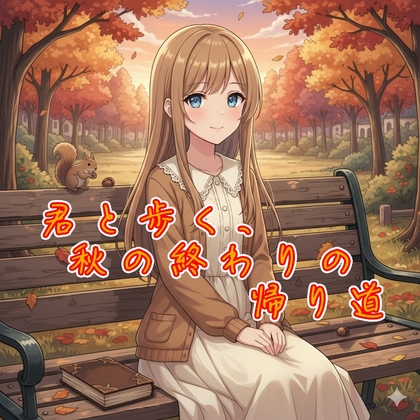 【秋シチュボ】君と歩く、秋の終わりの帰り道 の表紙