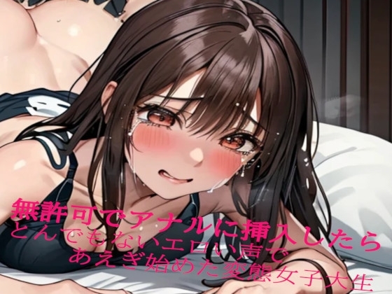 無許可でアナルに挿入したらとんでもないエロい声であえぎ始めた変態女子大生 の表紙