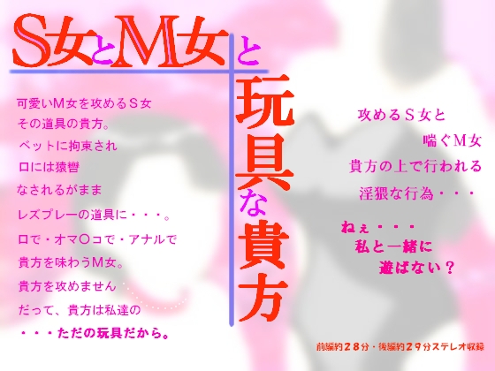 S女とM女と玩具な貴方 の表紙