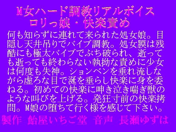 M女ハード調教・リアルボイス・○リっ娘快楽責め の表紙