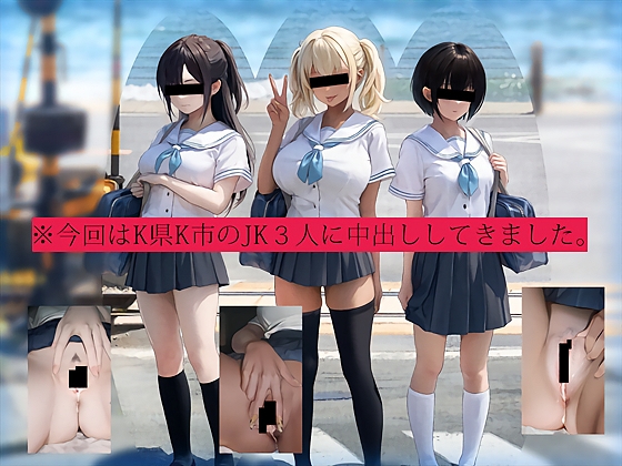 今回はK県K市のJK3人に中出ししてきました。 の表紙