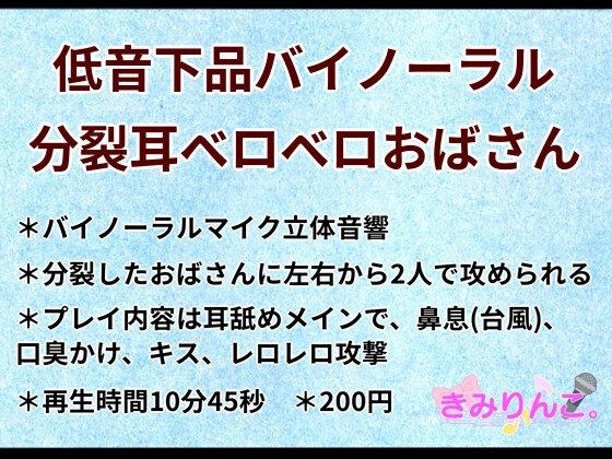 低音下品バイノーラル分裂耳ベロベロおばさん の表紙
