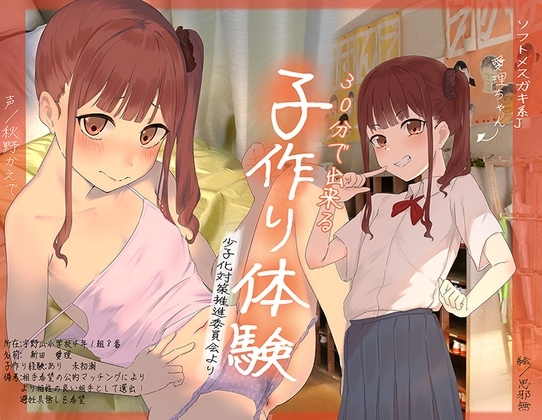 30分で出来る子作り体験 【ソフトメ○ガキ系J●愛理ちゃん編】ー少子化対策推進委員会よりー の表紙