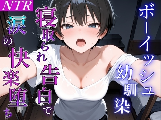 ボーイッシュ幼馴染が泣きながらNTR快楽堕ちした夜「寝取られても最後は君に抱かれたい…」 の表紙