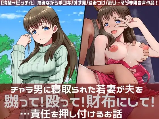 チャラ男に寝取られた若妻が夫を嬲って!殴って!財布にして!…責任を押し付けるお話 の表紙