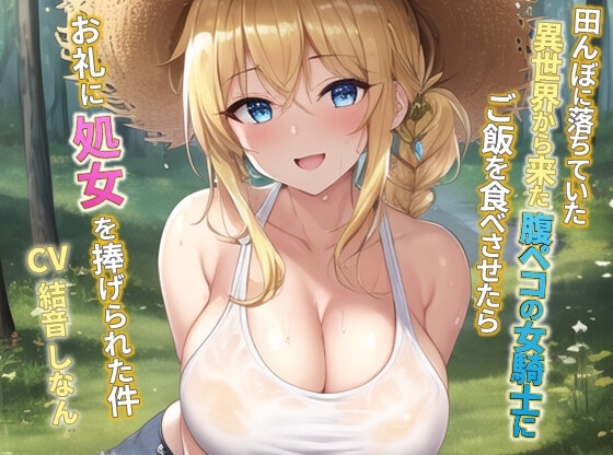 田んぼに落ちていた異世界から来た腹ペコの女騎士にご飯を食べさせたらお礼に処女を捧げられた件【抱き枕推奨】 の表紙