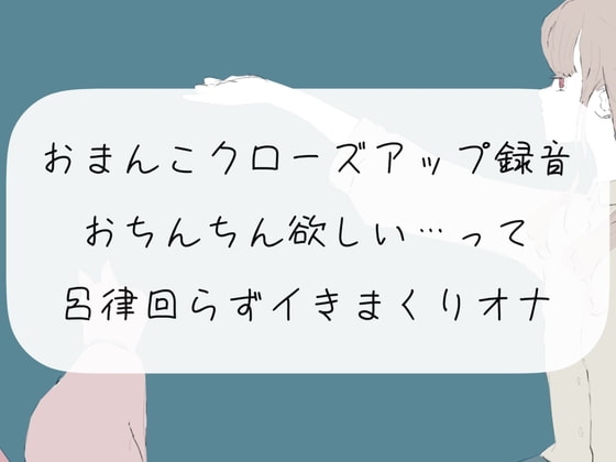 【実演オナニー】おまんこクローズアップ録音。おちんちん欲しい…って呂律回らずイきまくりオナ の表紙