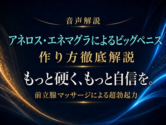 音声解説 反り立つペニス もっと硬く、もっと自信を。前立腺マッサージで勃起力超改善 アネロス・エネマグラによるビッグペニスの作り方徹底解説 の表紙