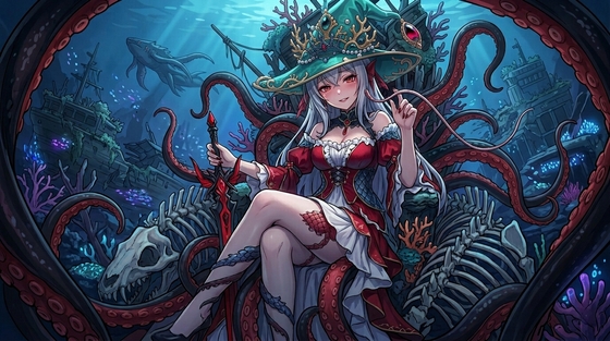 【明○方舟同人音声】浊心之拥:大群女王的深海窒爱(IF线·病娇斯卡蒂的触手缚与毒素侵染) の表紙