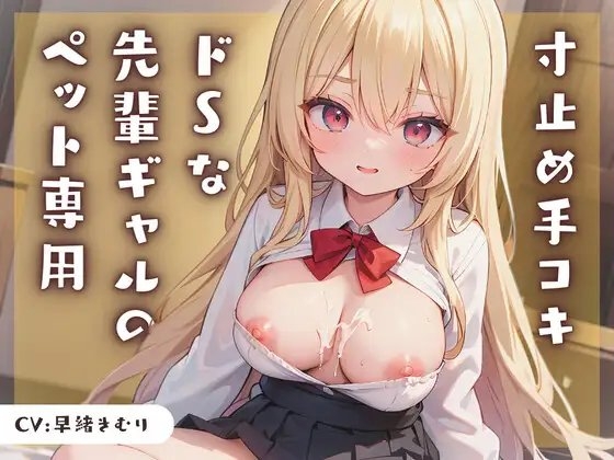 ドSな先輩ギャルのペット専用寸止め手コキ の表紙
