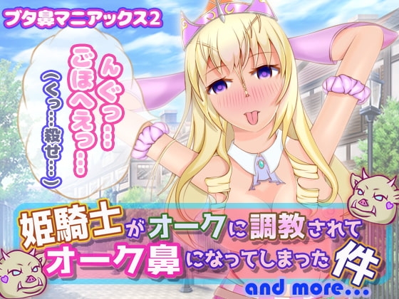 姫騎士がオークに調教されてオーク鼻になってしまった件 の表紙