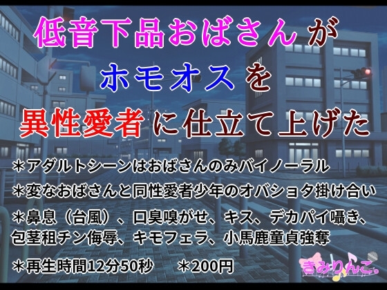 低音下品おばさんがホモオスを異性愛者に仕立て上げた の表紙