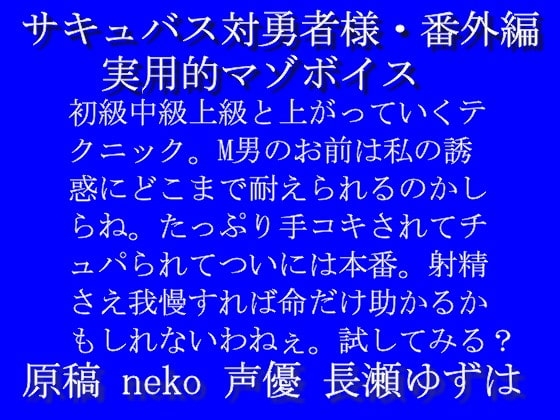 サキュバス対勇者様・番外編「実用的マゾボイス」mp3 の表紙