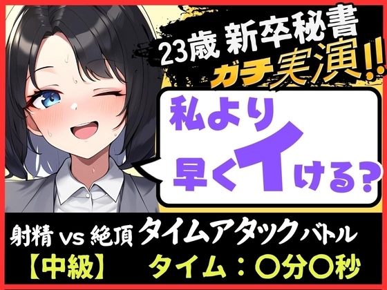【オナニー実演×オナサポ!?】23歳新卒秘書と早イキゲーム!「一週間禁欲したからヤバぃ…ッ!」→いきなり高速おまんこグチュグチュ爆音で微オホイキ! の表紙