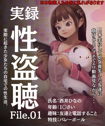 性盗聴 File01 西井ひなの の表紙
