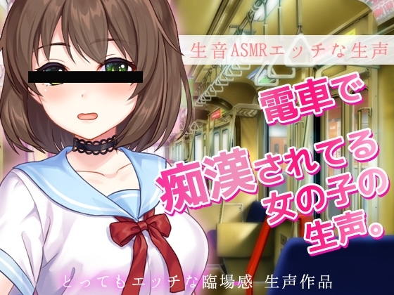 生音ASMR～電車で痴○されてる女の子～とってもエッチな臨場感の生声作品 の表紙