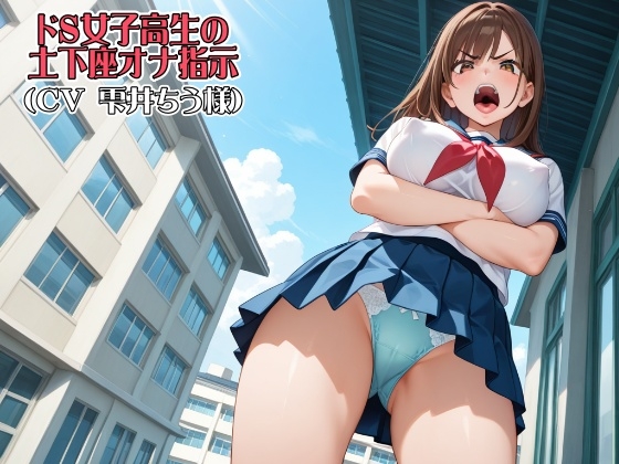ドS女子高生の土下座オナ指示(CV 雫井ちう様) の表紙