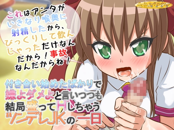 付き合い始めたばかりで嫌よダメよと言いつつも結局いろんな場所で盛っちゃうツンデレJKの一日 の表紙