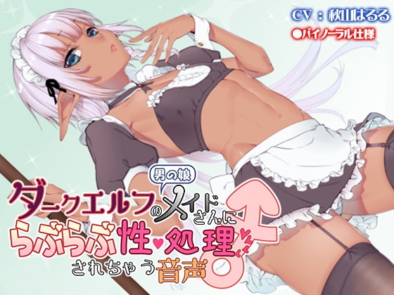 男の娘ダークエルフのメイドさんにらぶらぶ性処理されちゃう音声 の表紙
