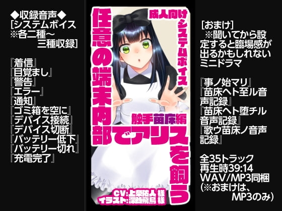 任意の端末内部でアリスを飼う の表紙
