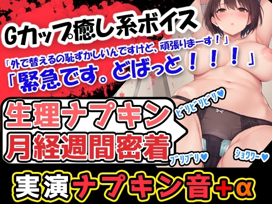 【生理ナプキン月経週間密着】【生理×癒し】終始、おっとりした甘いカワボの持ち主!男の脳髄をトロトロにする声優あんな様の生理ナプキンびりびり記録! の表紙