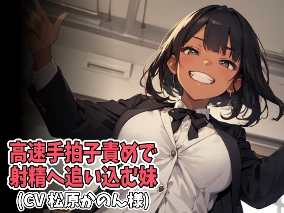 高速手拍子責めで射精へ追い込む妹(CV 松原かのん様) の表紙