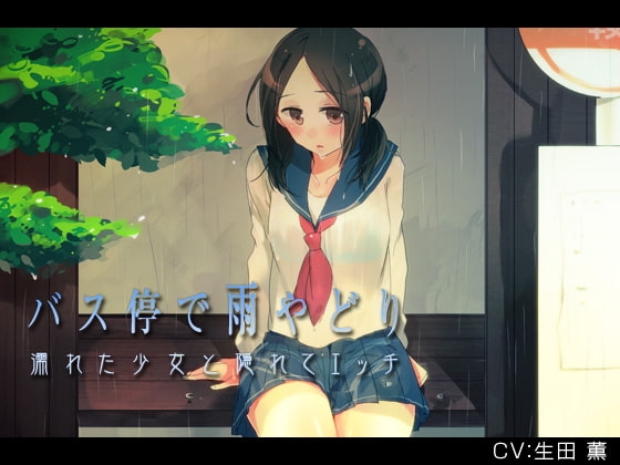 バス停で雨宿り 濡れた少女と隠れてエッチ の表紙