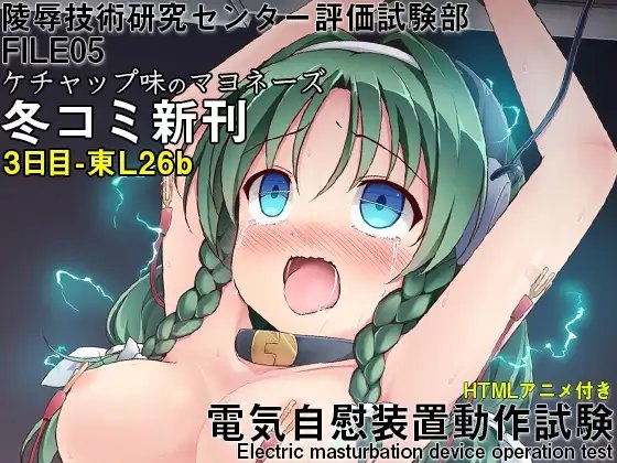 陵○技術研究センター評価試験部FILE05 電気自慰装置動作試験 の表紙