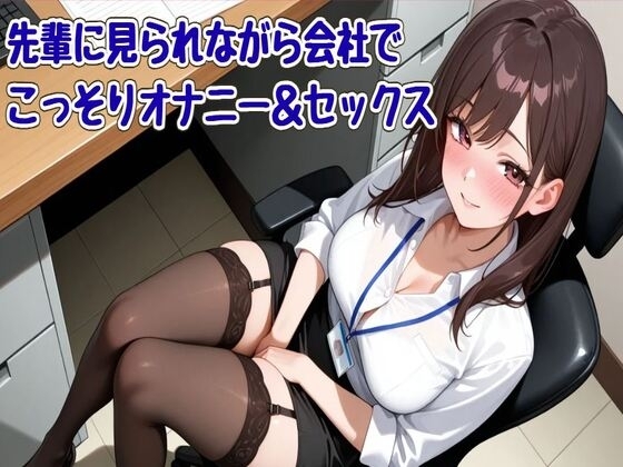 【オホ声】先輩に見られながら会社でこっそりオナニー&セックス の表紙